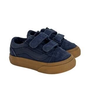 Vans Old Skool V Dress Blue / Gum Sole Size 5 Toddler